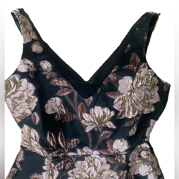 White House Black Market Fit & Flare Jacquard Floral Dress 2P NWT - Picture 9 of 16